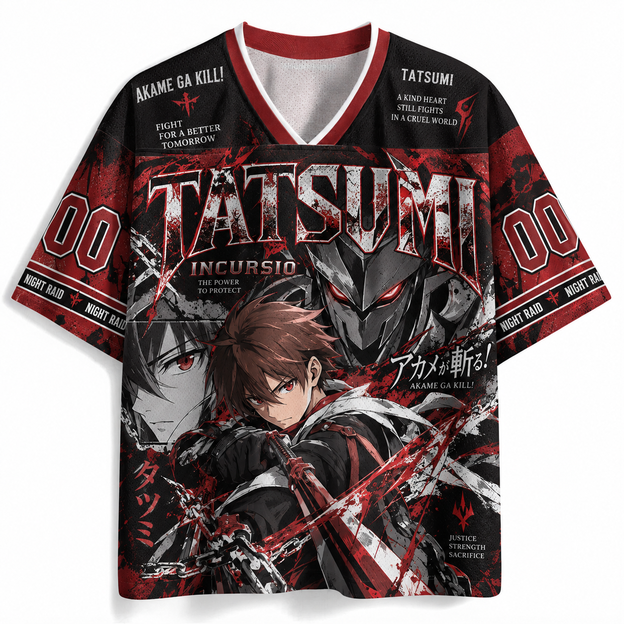 Akame Ga Kill Anime Football Jersey