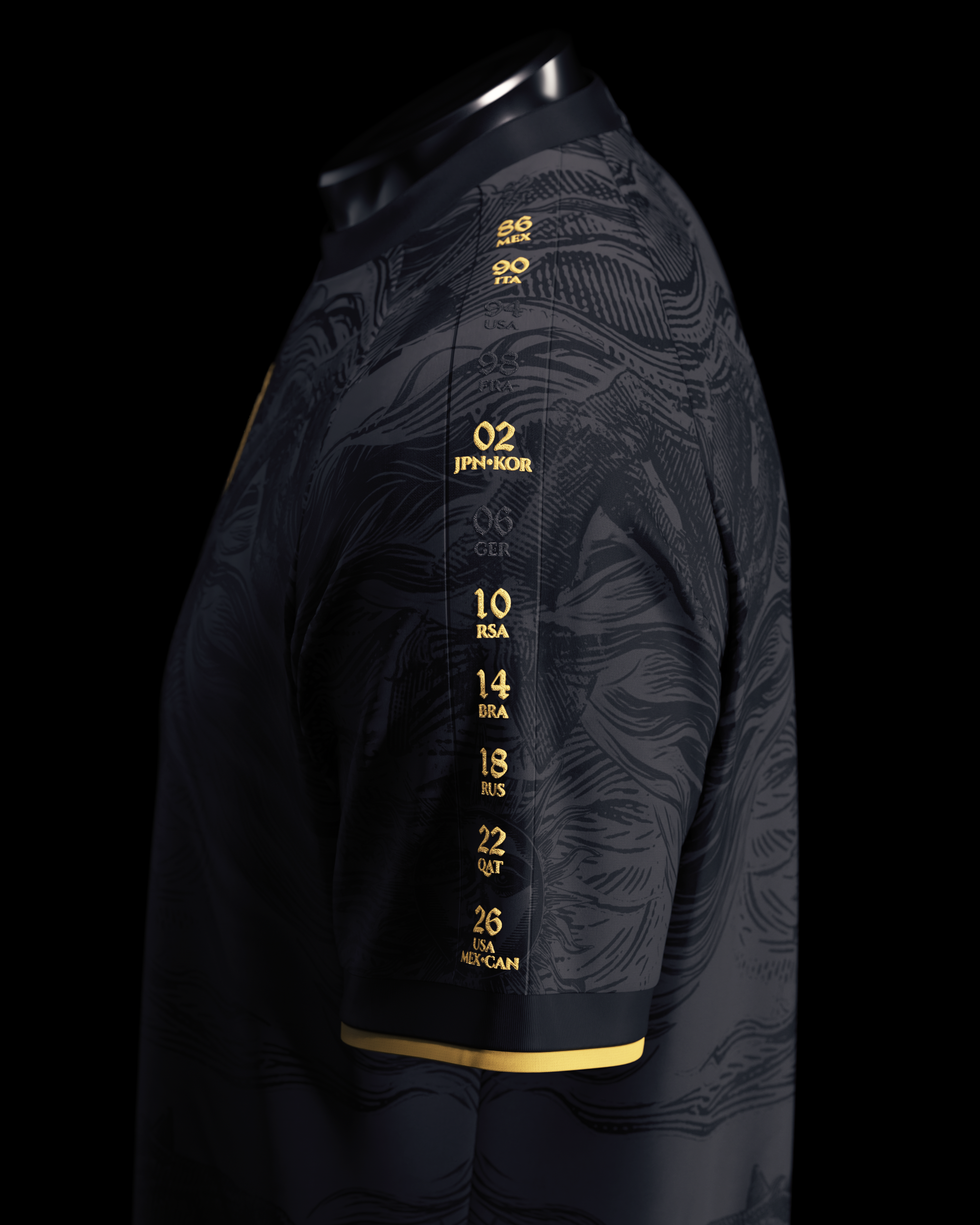Uruguay Heritage Jersey (2026WC Edition) - Black
