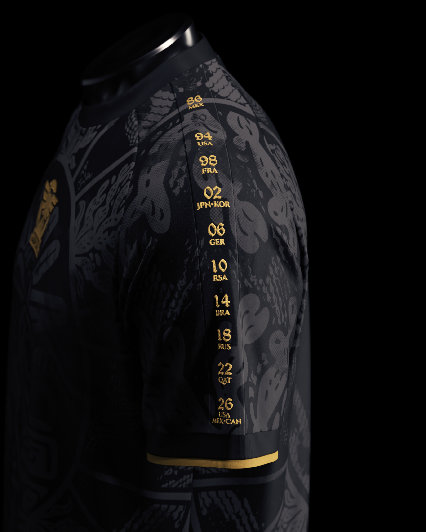 Mexico Heritage Jersey (2026WC Edition) - Black