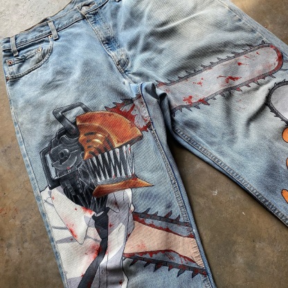 Chainsaw Man Jeans