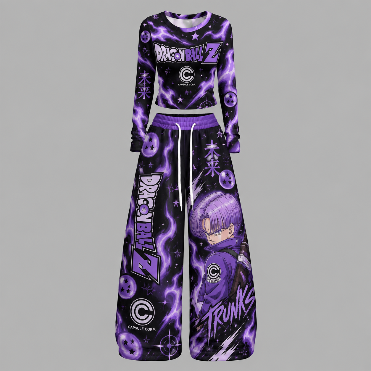 Dragon Ball Z Long-Sleeved Double-Layer Stretch Pants Set