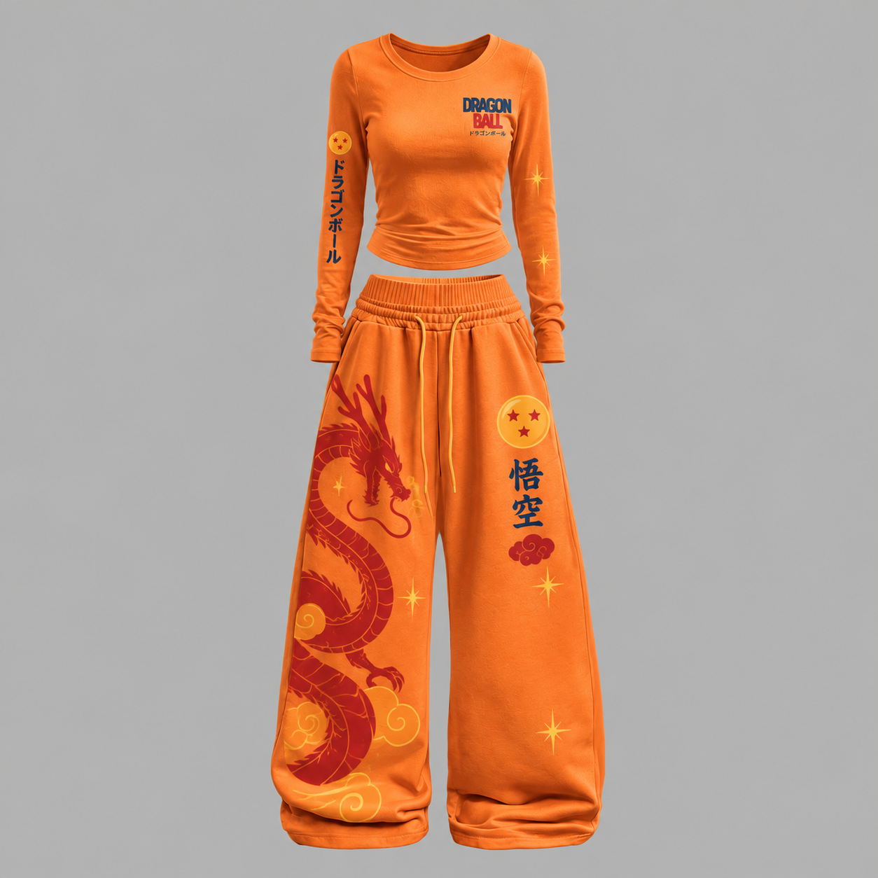 Dragon Ball Z Long-Sleeved Double-Layer Stretch Pants Set