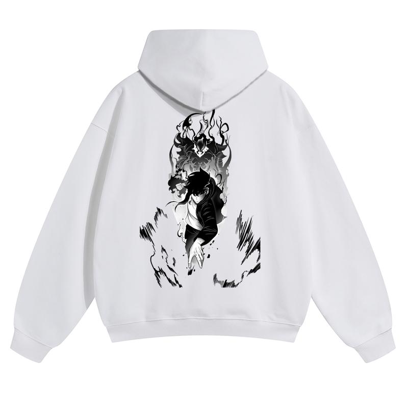  Unisex Vintage Washed cotton Hoodies | Solo Leveling 