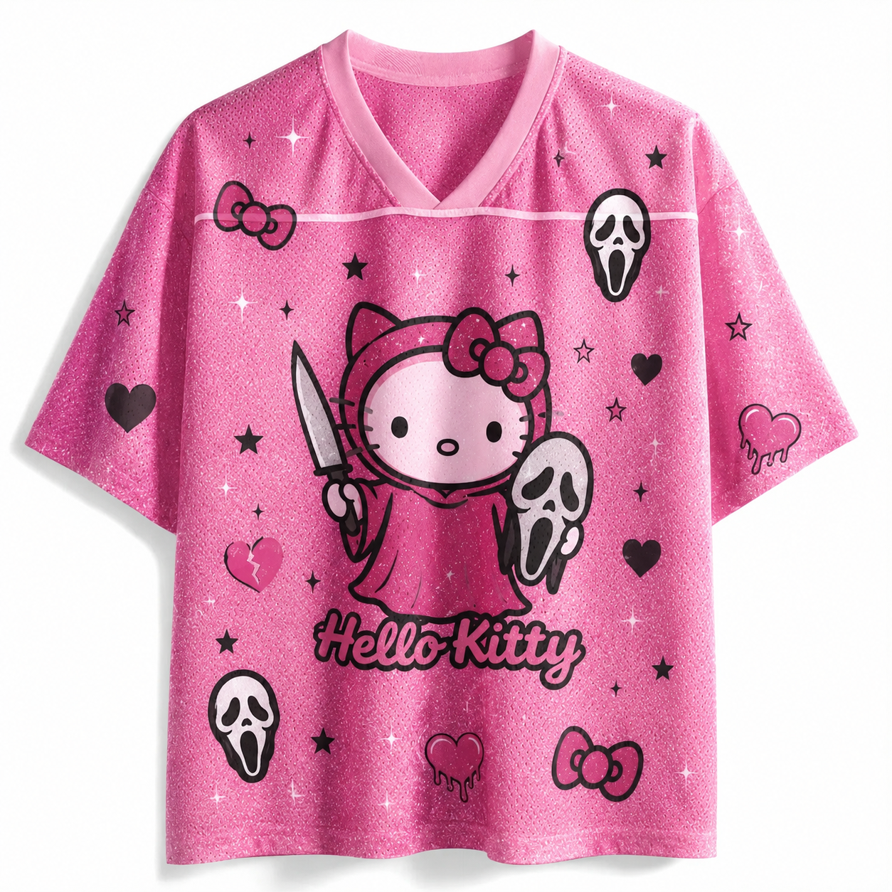 Hello Kitty Cute Anime Football T-shirt Jersey 
