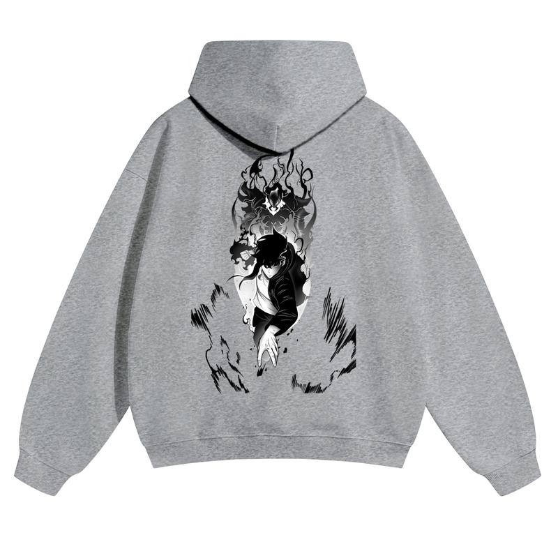  Unisex Vintage Washed cotton Hoodies | Solo Leveling 