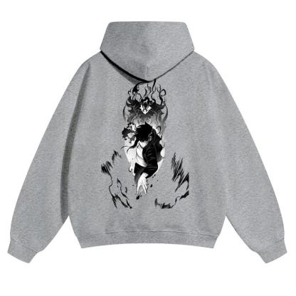  Unisex Vintage Washed cotton Hoodies | Solo Leveling 