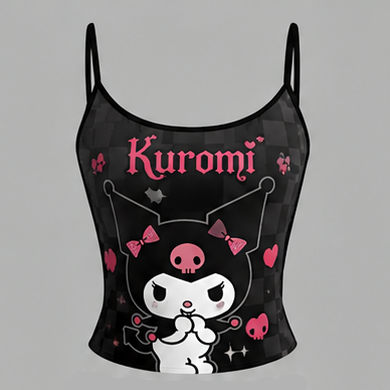 Kuromi Top & Elasticated Trousers Two-Piece Set