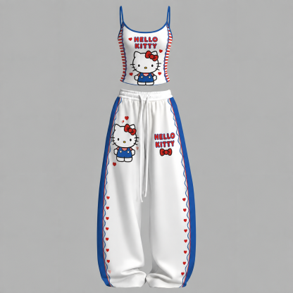 Hello Kitty Top & Elasticated Trousers Two-Piece Set