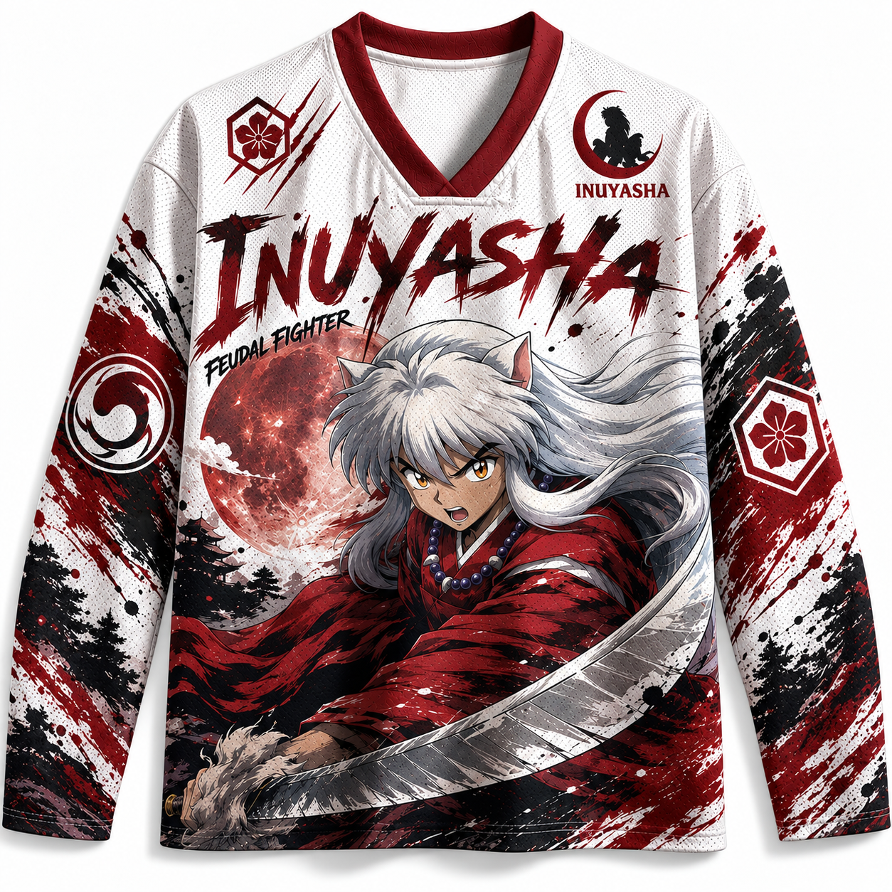 Inuyasha  Unisex Anime Football  Long-sleeveless Jersey