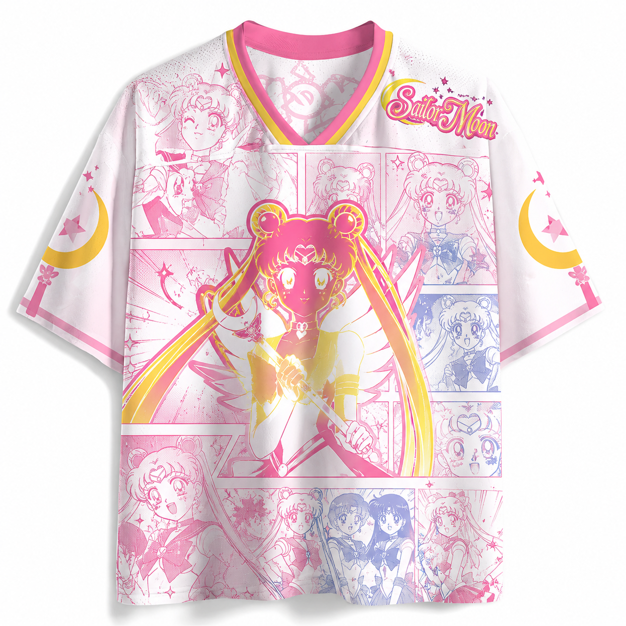 Sailor Moon Anime Football T-shirt Jersey 