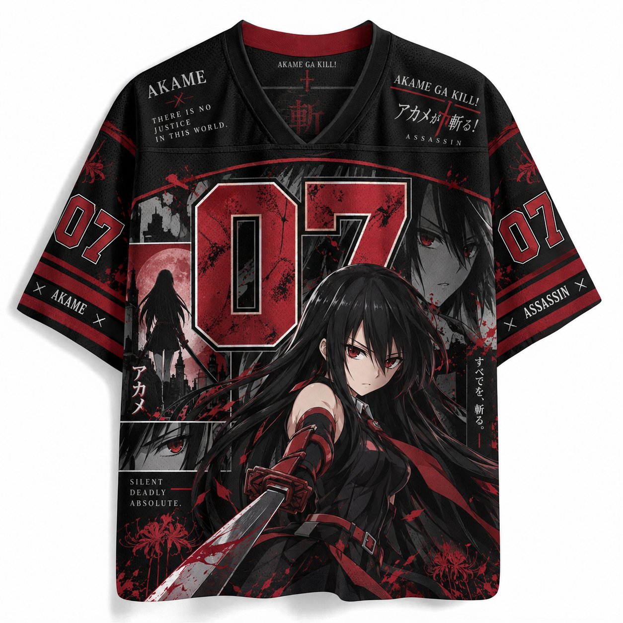 Akame Ga Kill Anime Football Jersey