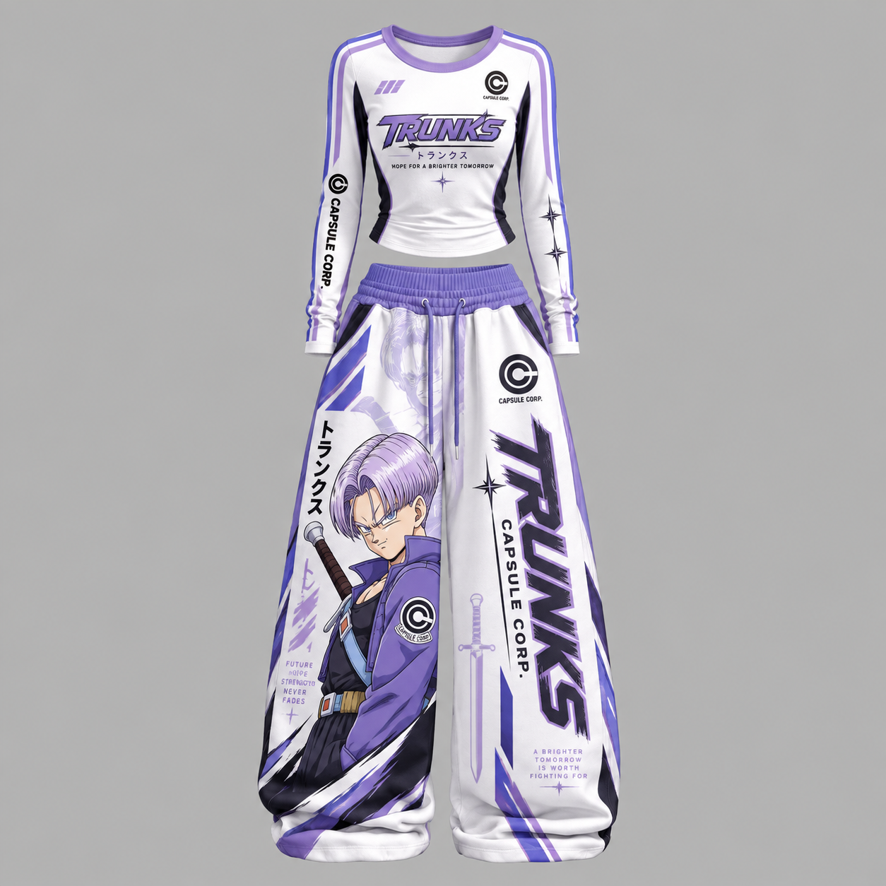 Dragon Ball Z Long-Sleeved Double-Layer Stretch Pants Set
