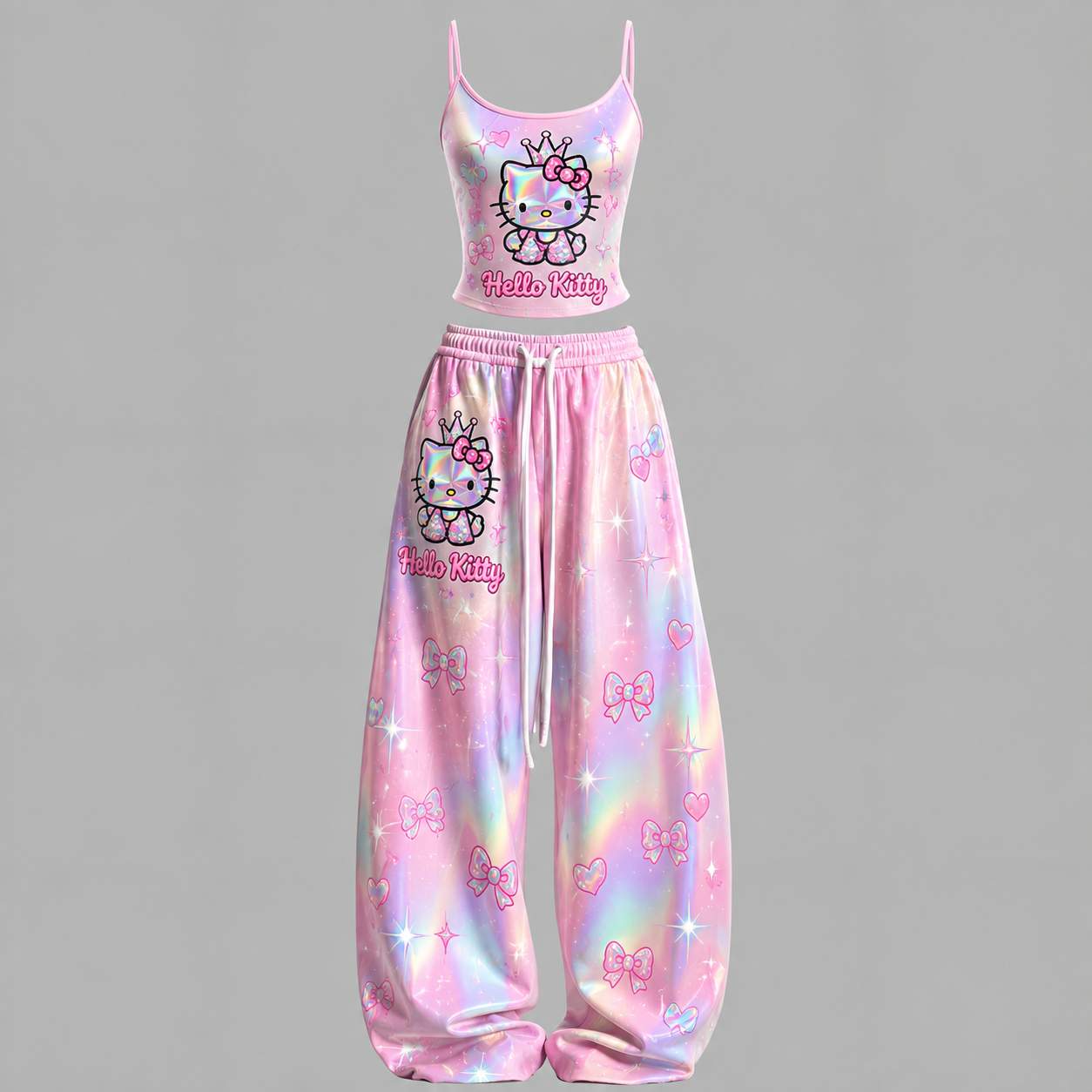Hello Kitty Top & Elasticated Trousers Two-Piece Set