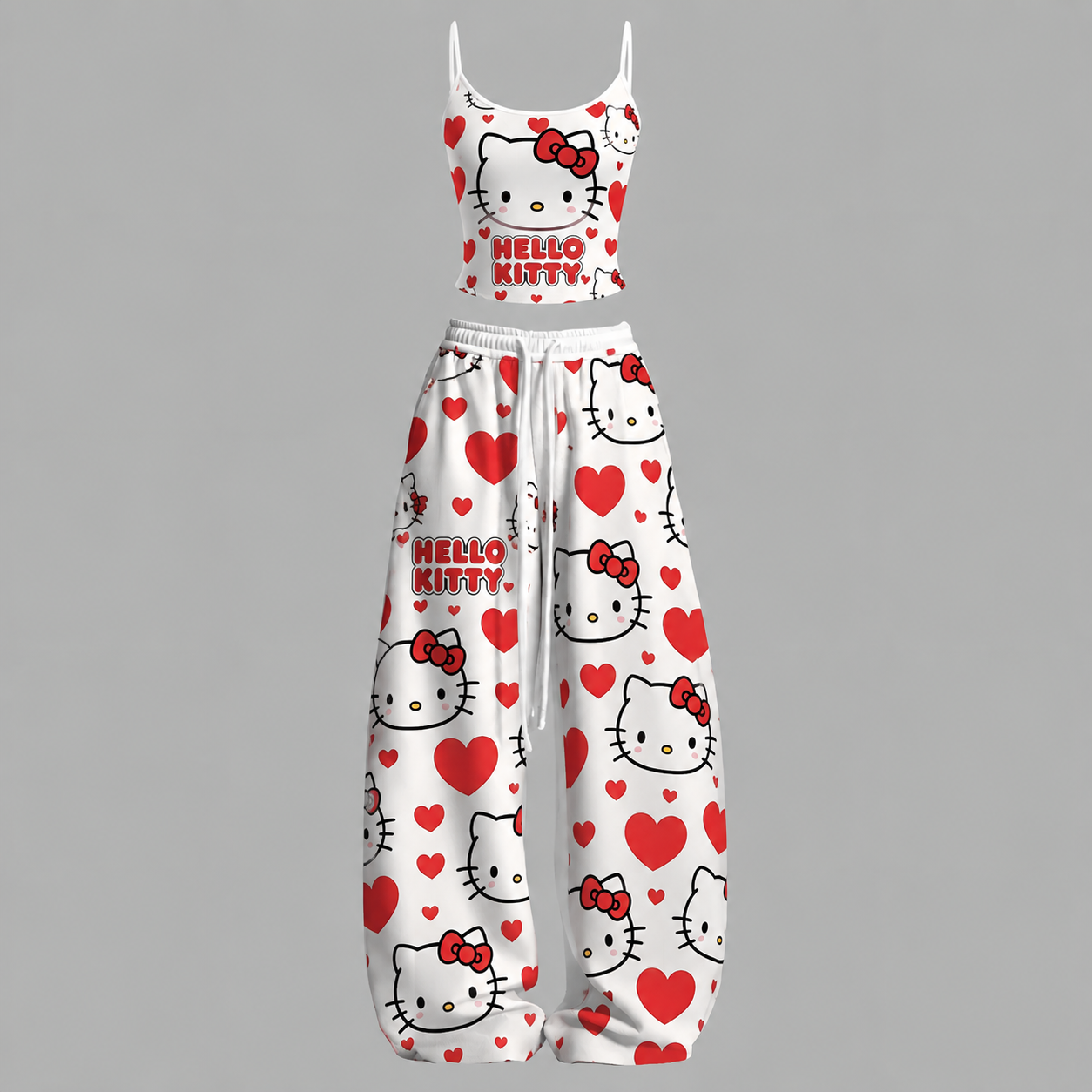 Hello Kitty Top & Elasticated Trousers Two-Piece Set