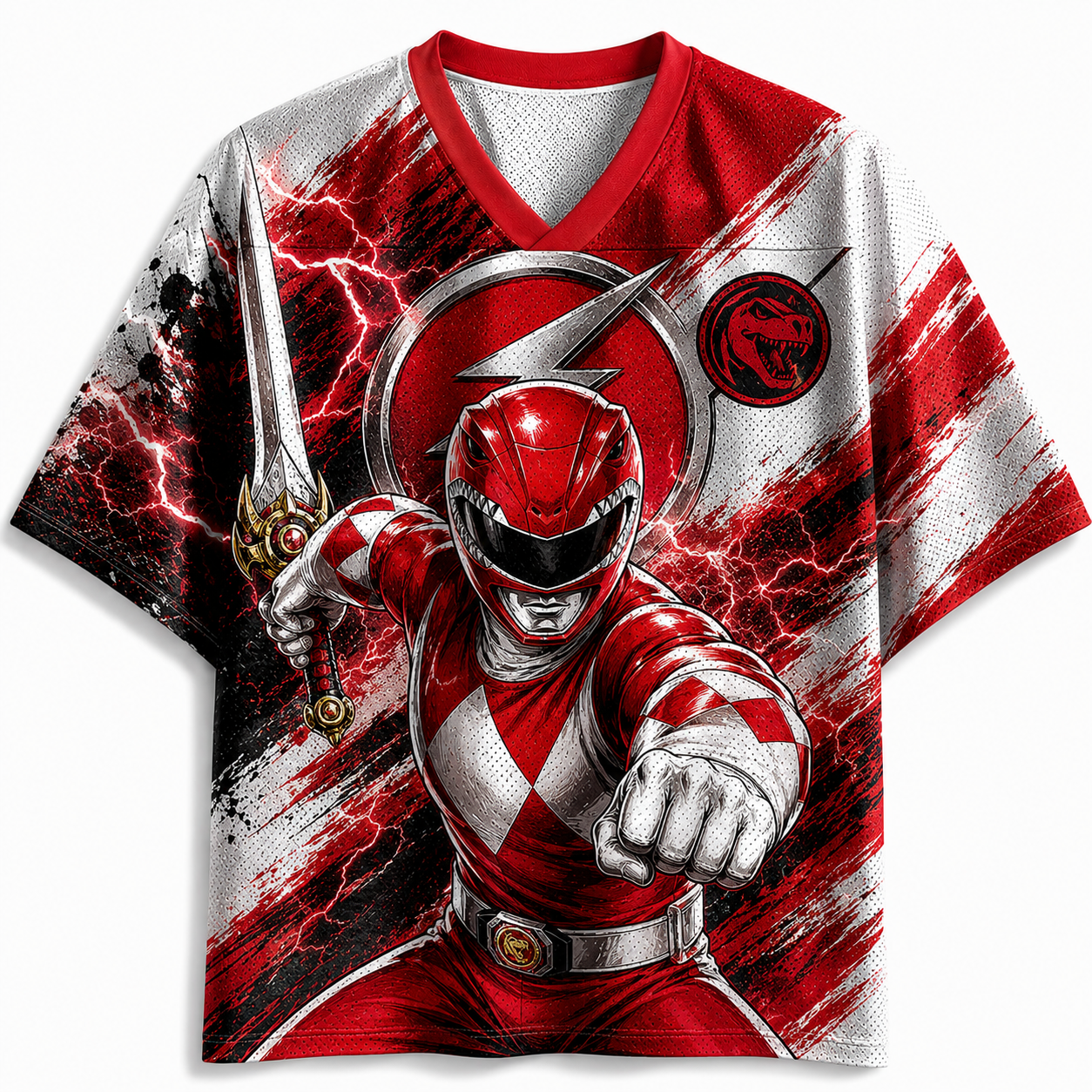 Power Ranger Red Anime Jersey