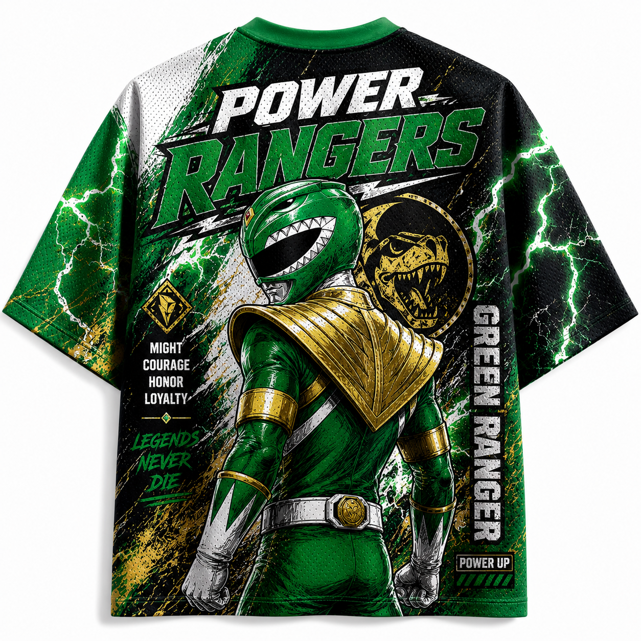 Power Ranger Green Anime Jersey