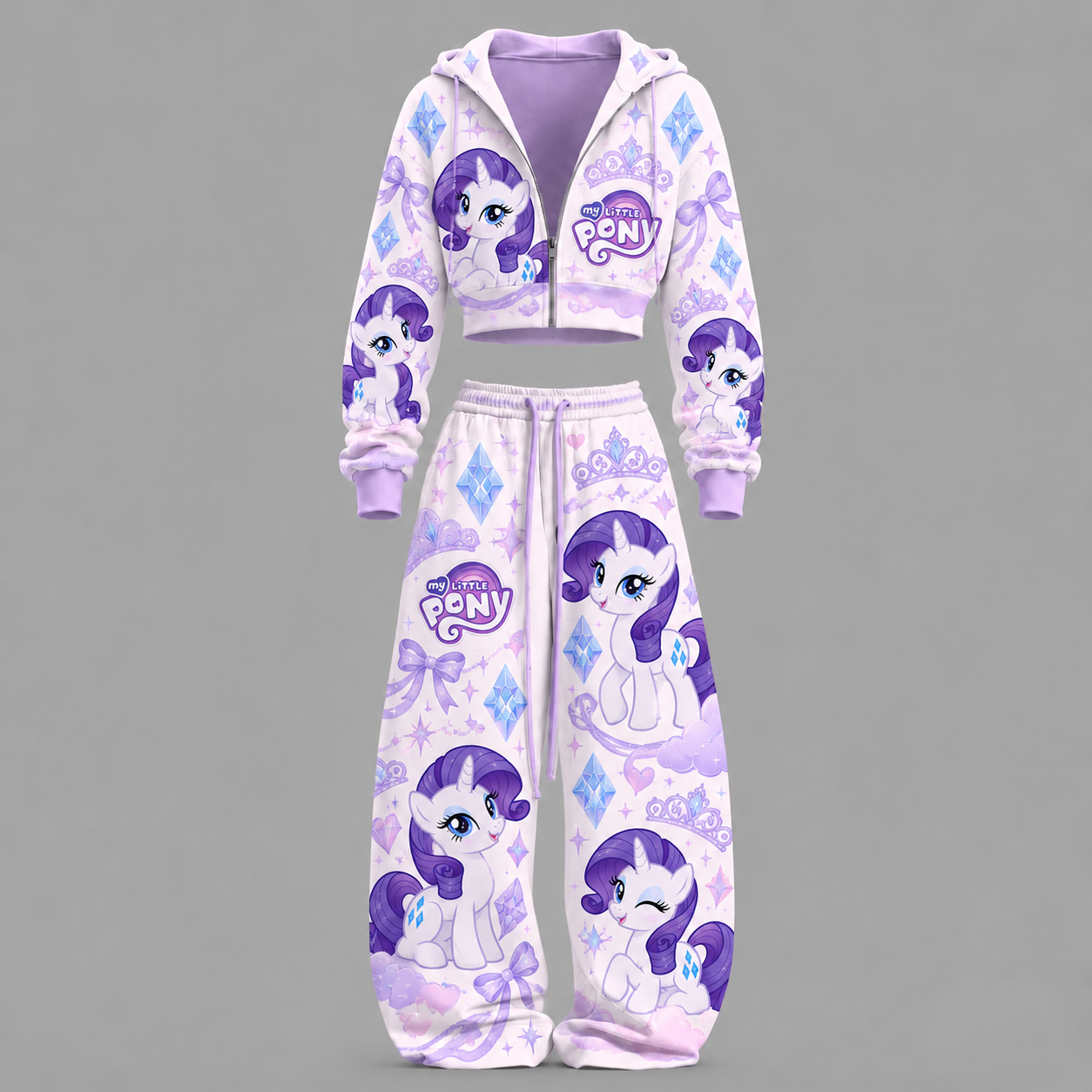 My Little Pony -Short zip-up sweatshirt set