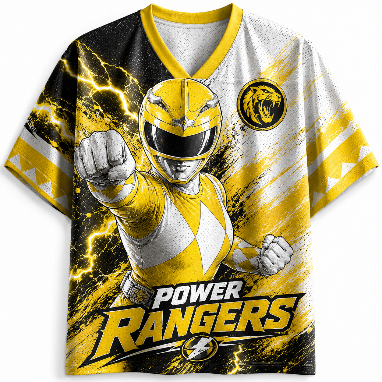 Power Ranger Yellow Anime Jersey