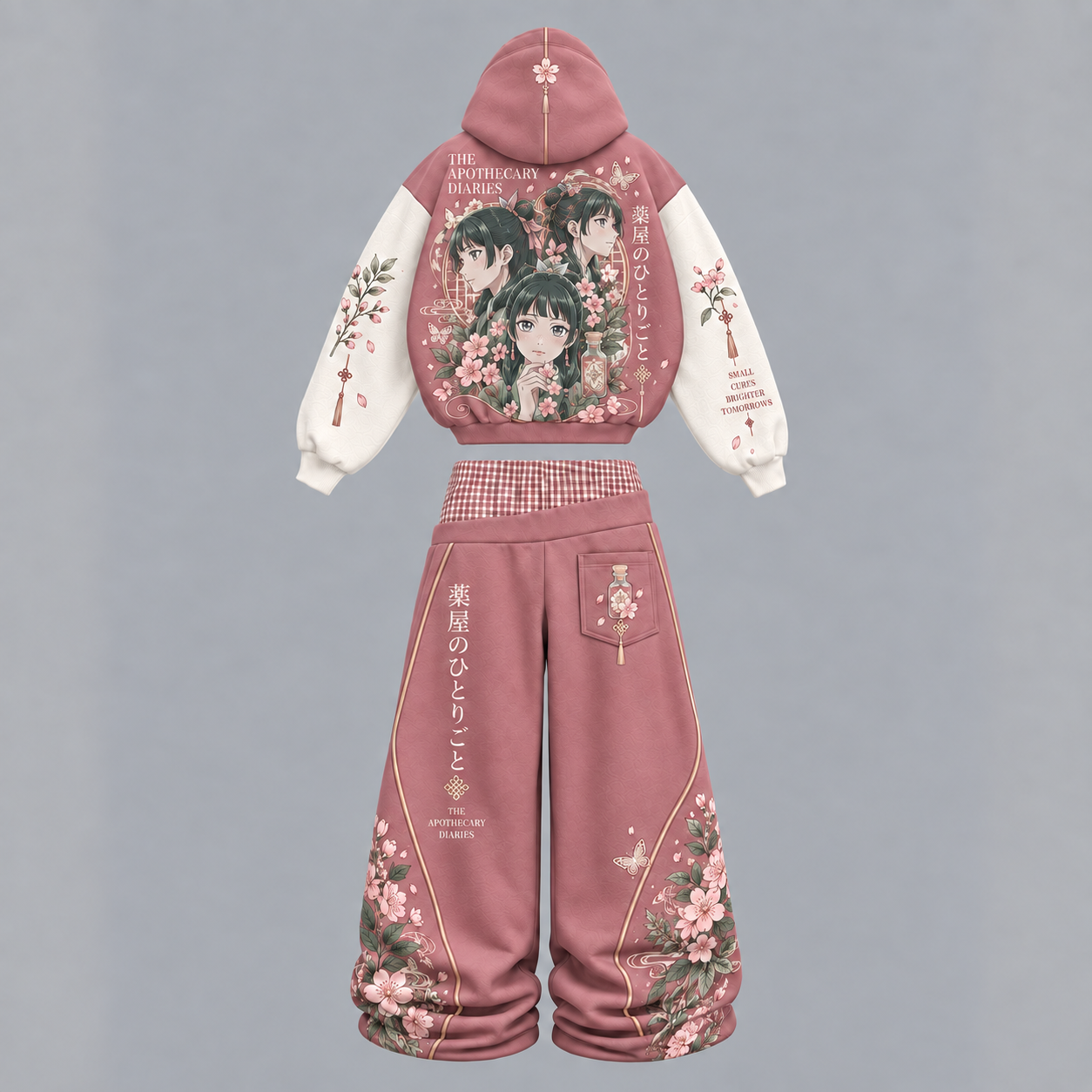 The Apothecary Diaries Maomao & Jinshi Hoodie & Wide-Leg Pants Set