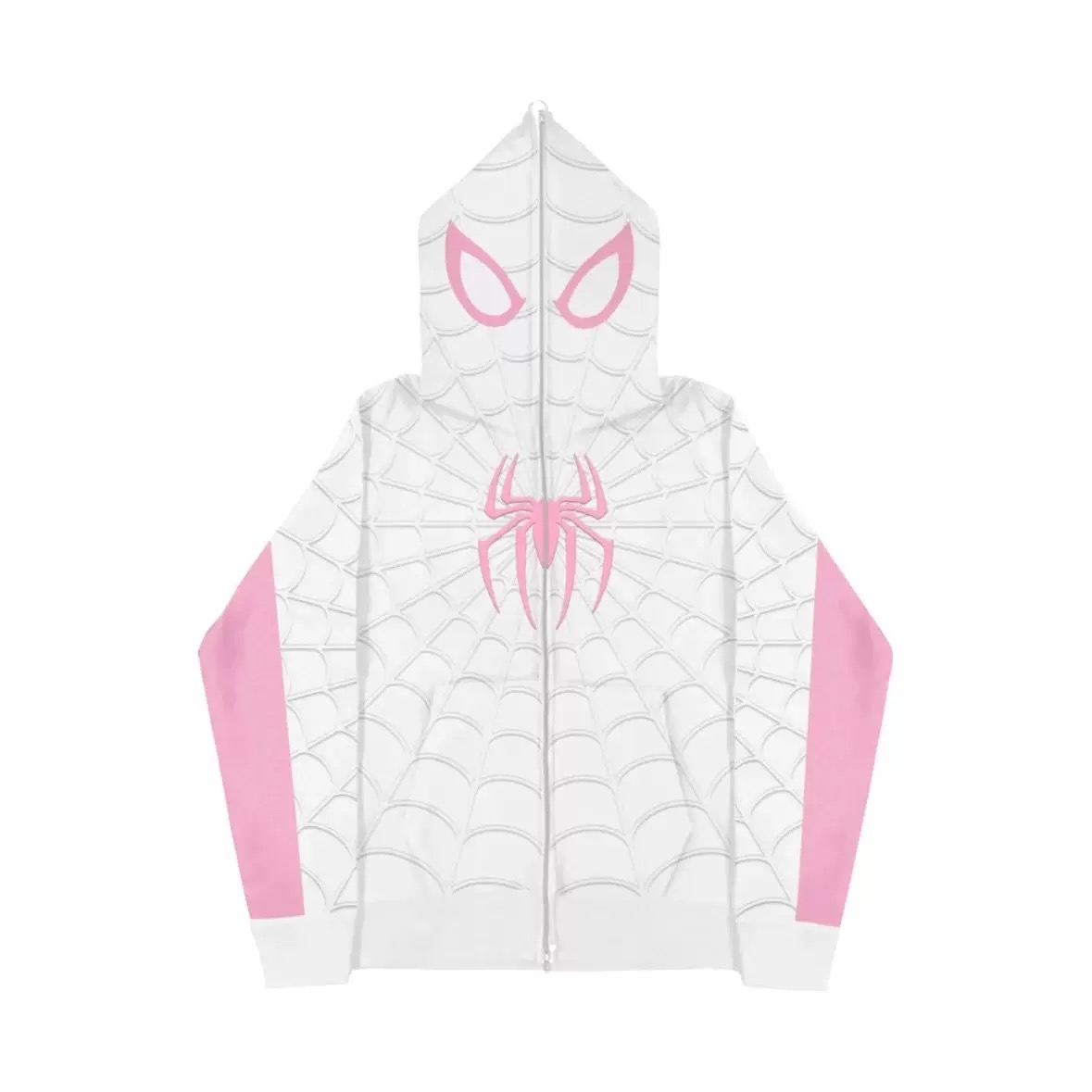 Spiderman New Eye Mask Couple Hoodies Best Material- Y2K Streetwear Zip-Up Sweatshirt for Men and Women