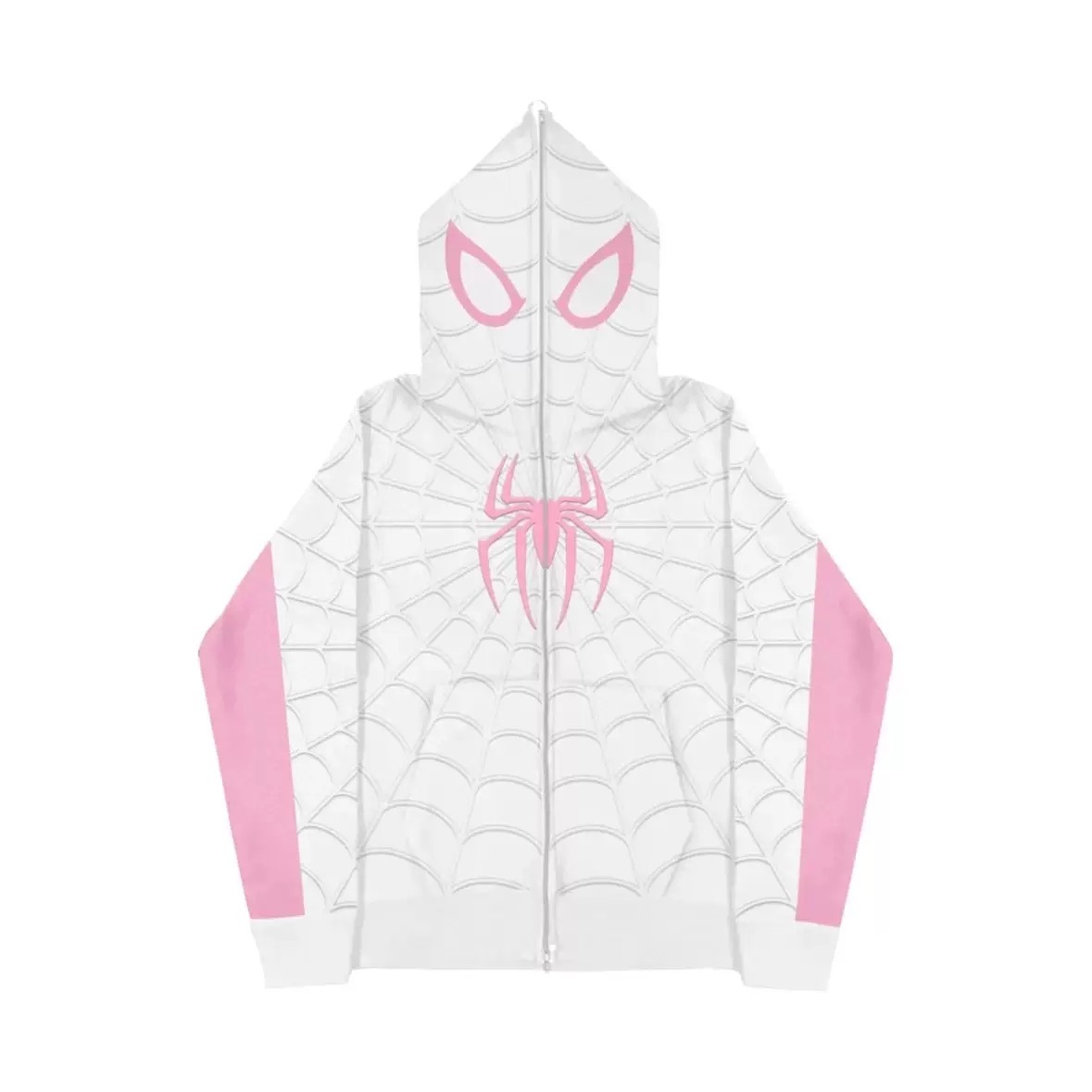 Spiderman New Eye Mask Couple Hoodies Best Material- Y2K Streetwear Zip-Up Sweatshirt for Men and Women
