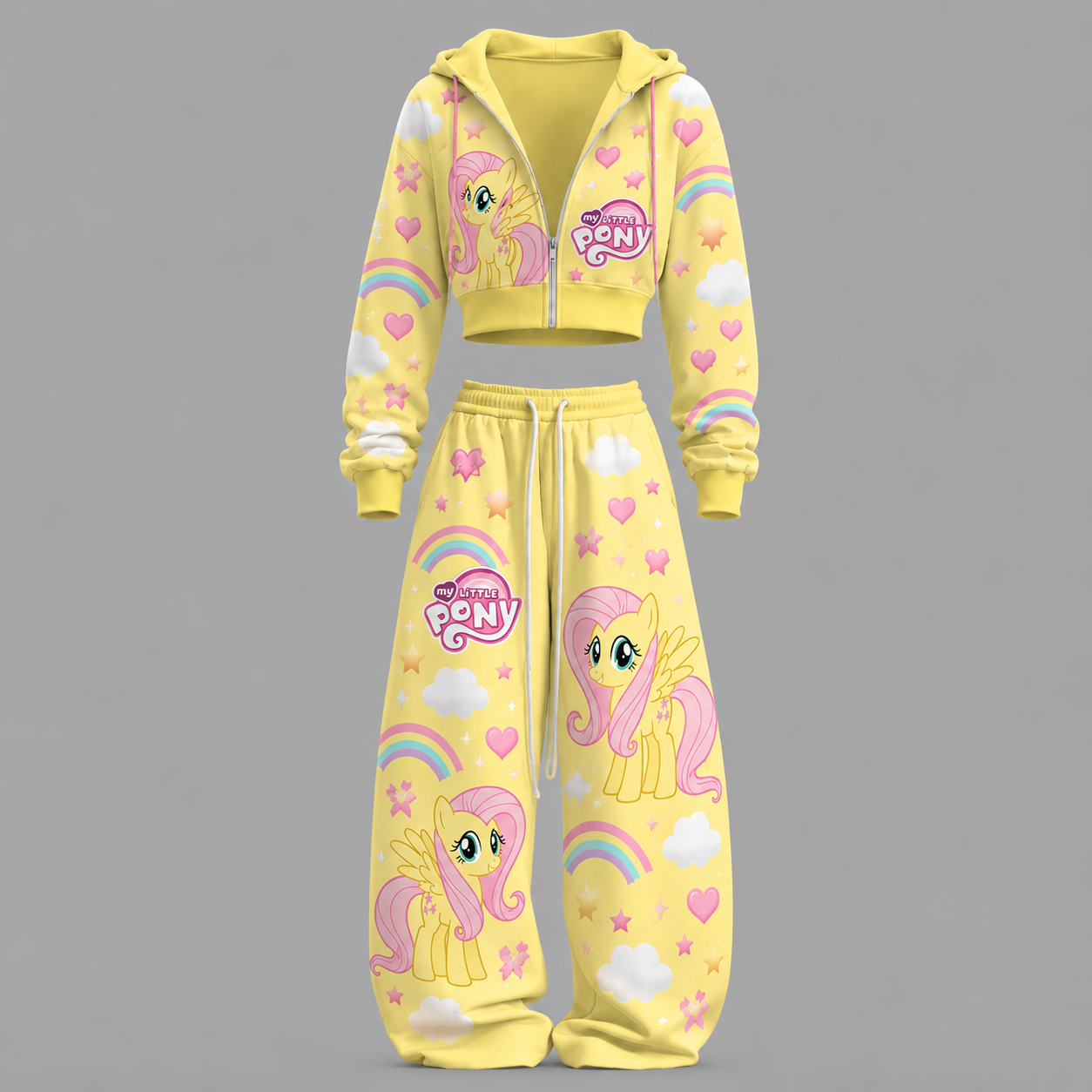 My Little Pony -Short zip-up sweatshirt set