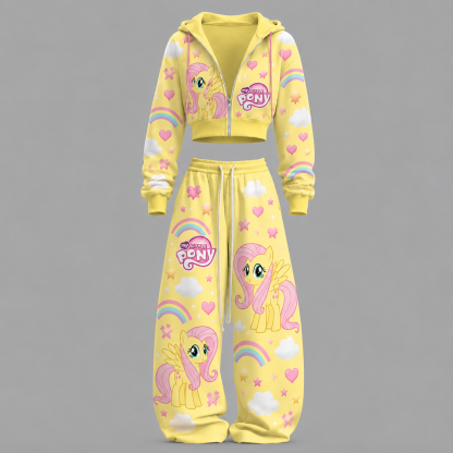 My Little Pony -Short zip-up sweatshirt set
