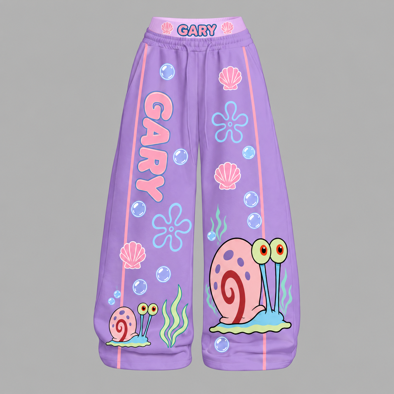 Gary the Snail SpongeBob SquarePants Long-Sleeved Double-Layer Stretch Pants Set