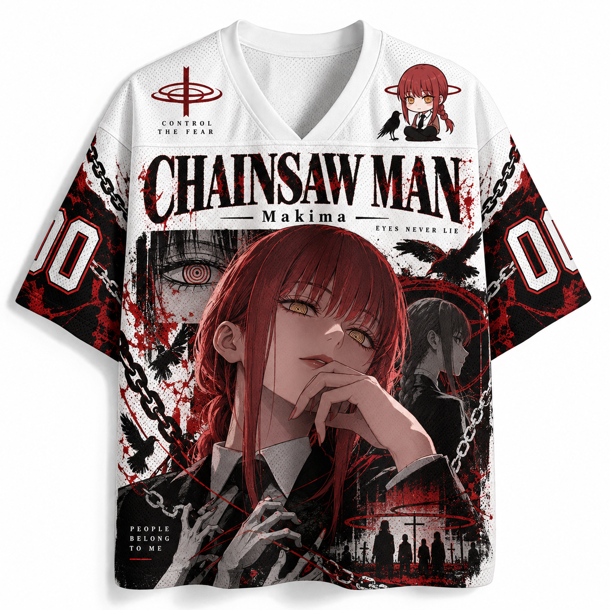 Chainsaw man Makima Jersey Shirts