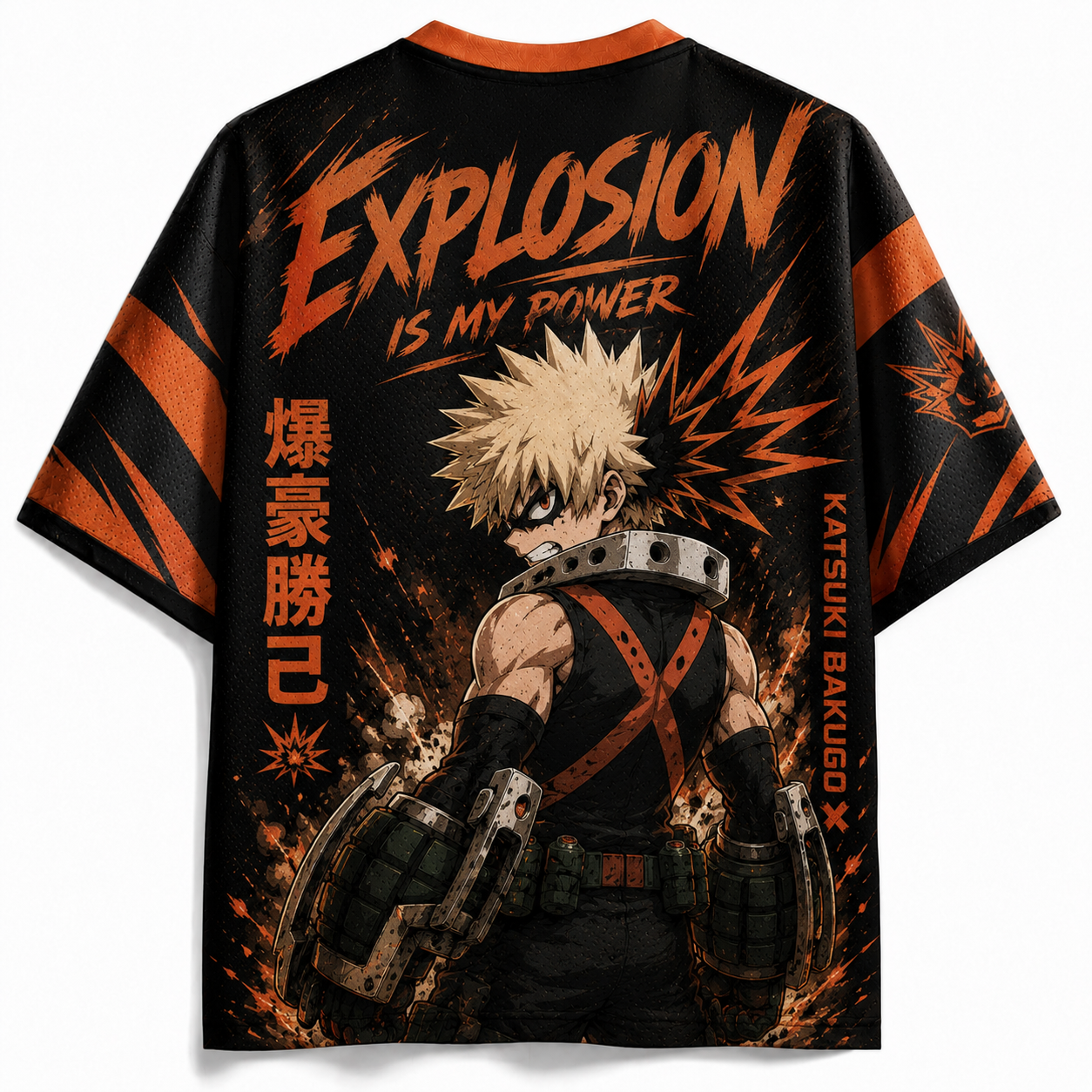 My Hero Academia Bakugo Anime Football Jersey