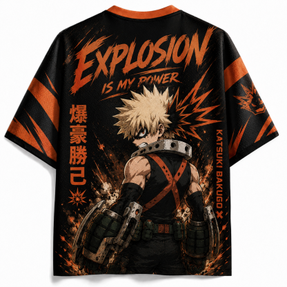 My Hero Academia Bakugo Anime Football Jersey