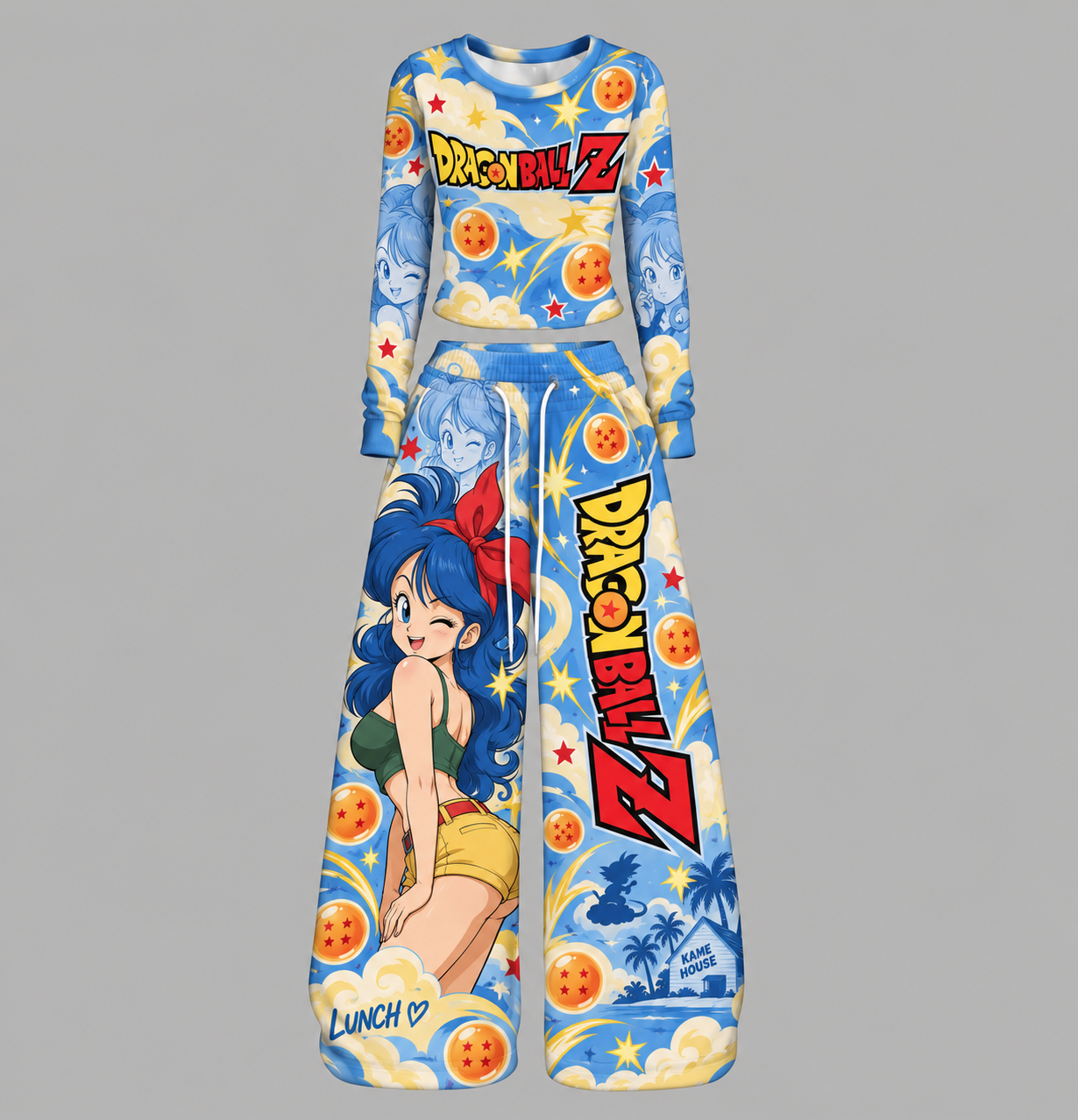Dragon Ball Z Long-Sleeved Double-Layer Stretch Pants Set