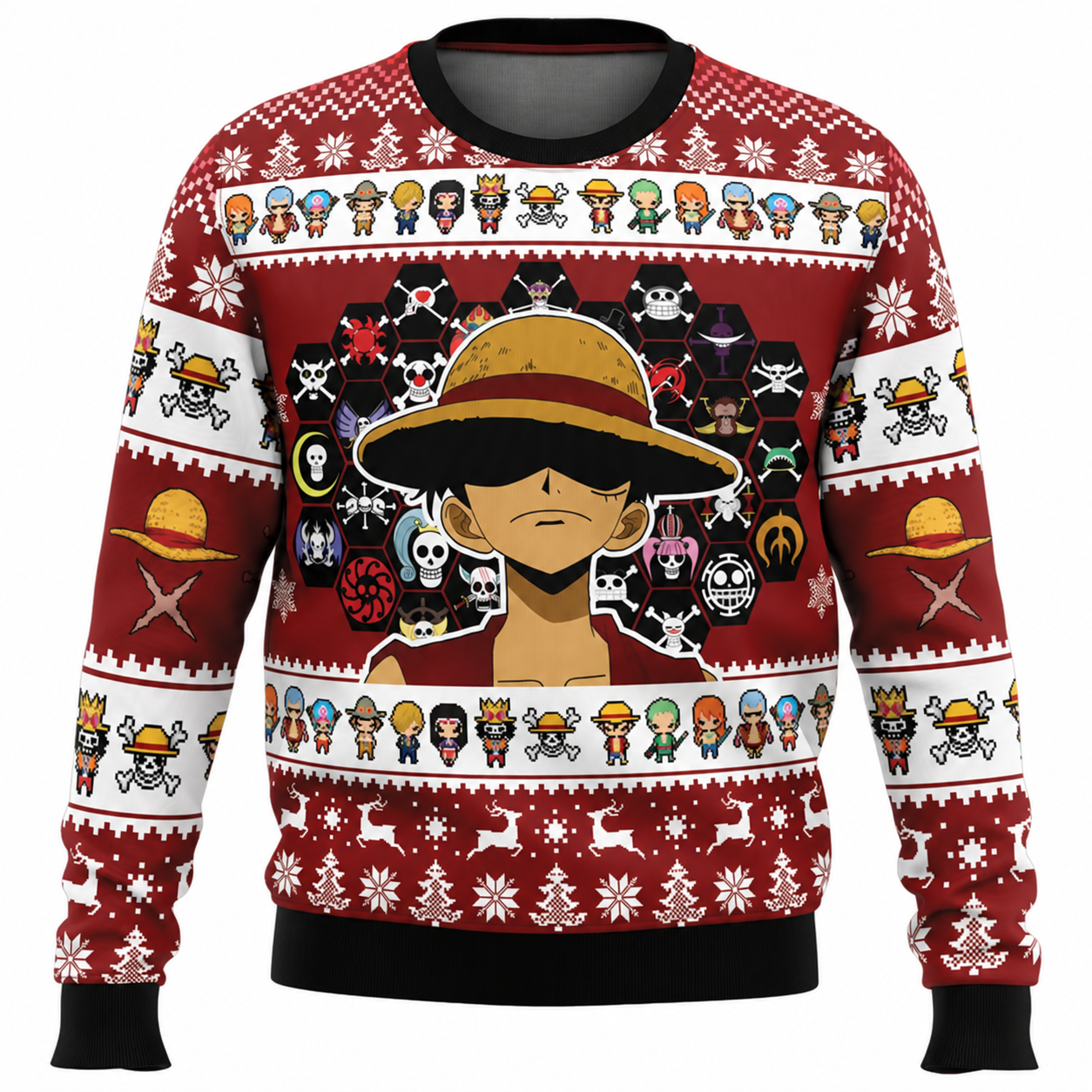Jolly Rogers One Piece Ugly Christmas Sweater
