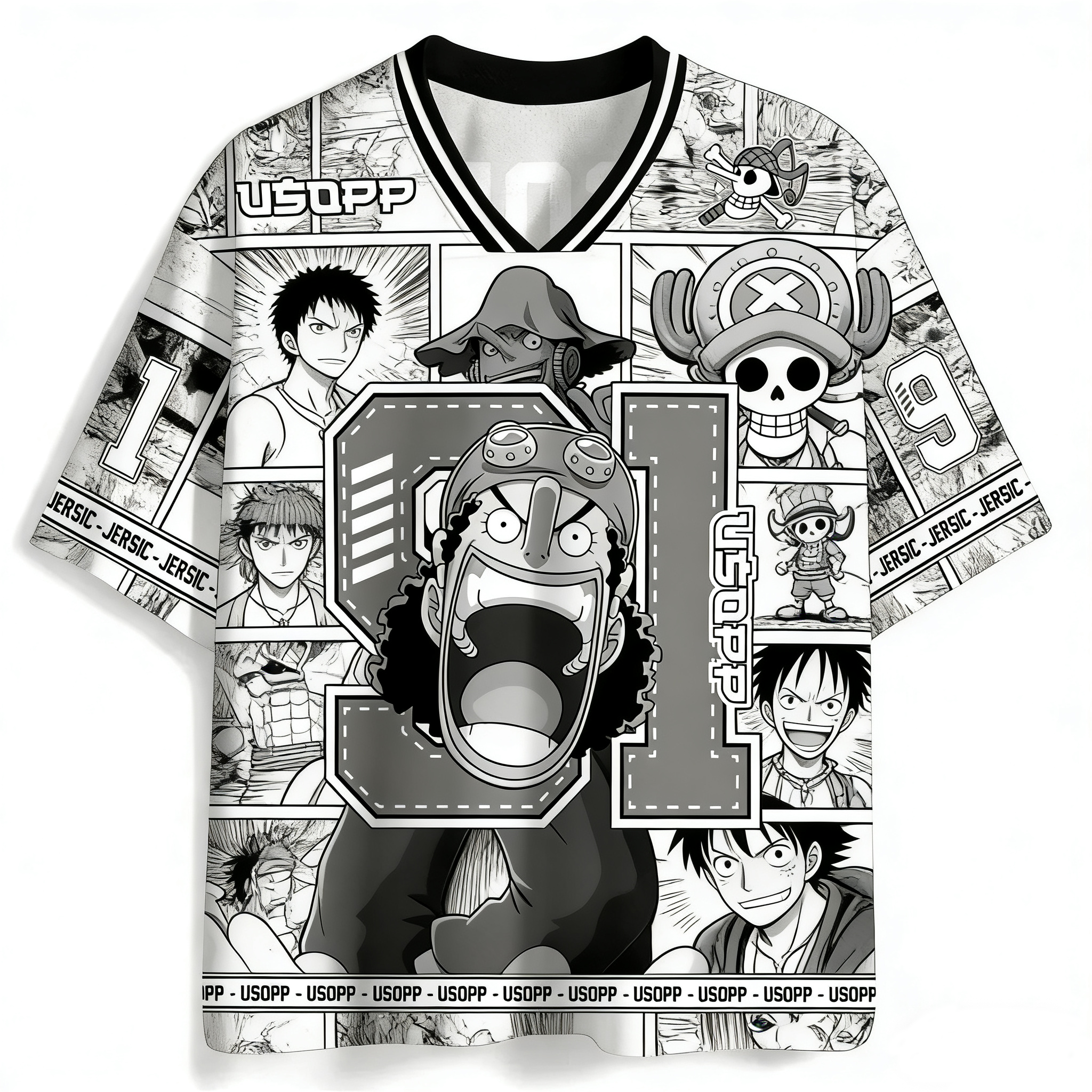 One Piece Usopp Jersey Shirts