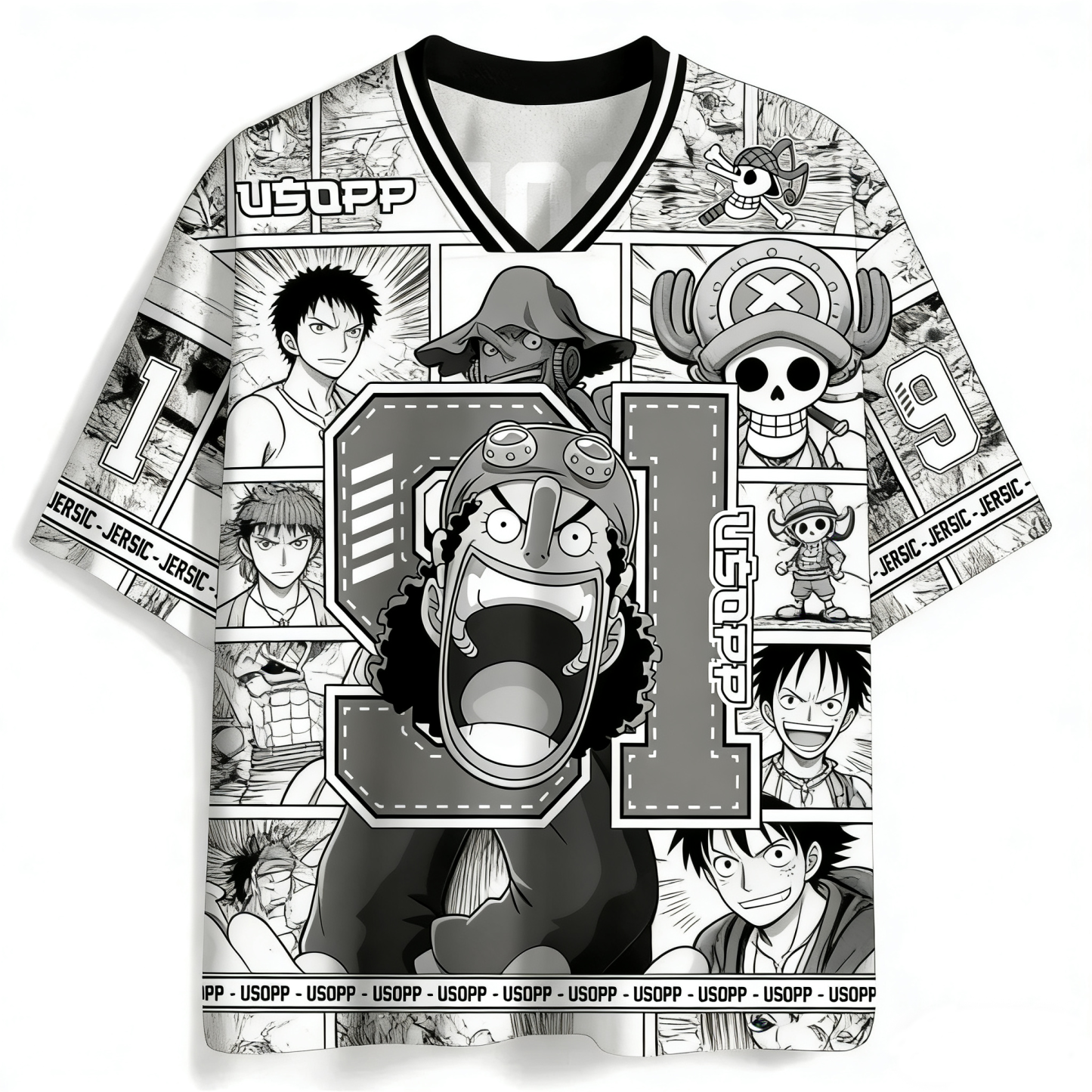 One Piece Usopp Jersey Shirts