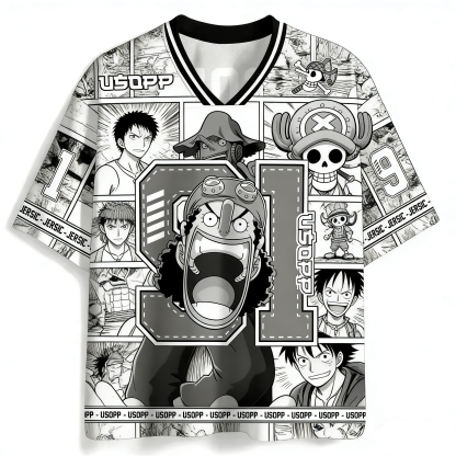 One Piece Usopp Jersey Shirts