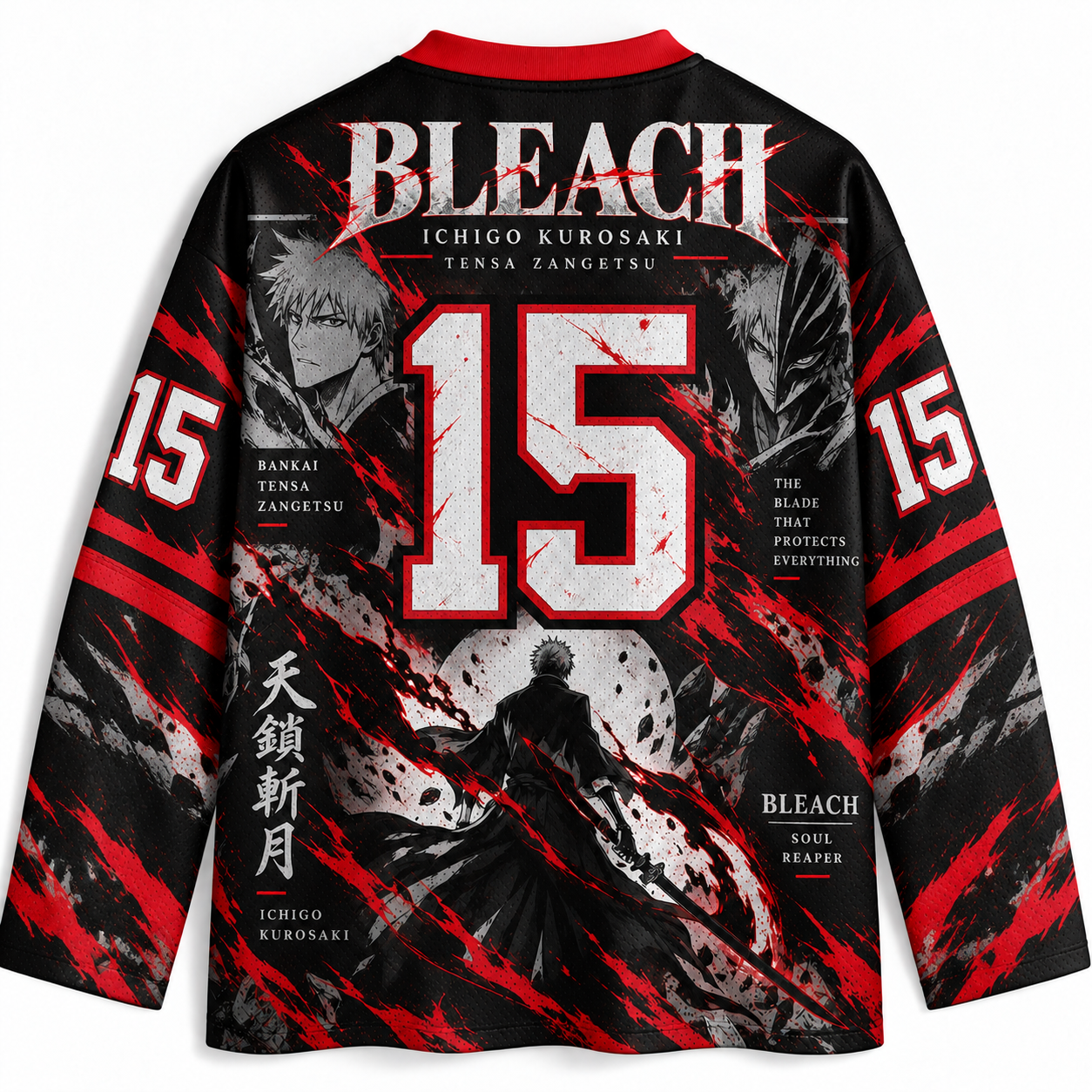 Bleach Unisex Anime Football  Long-sleeveless Jersey