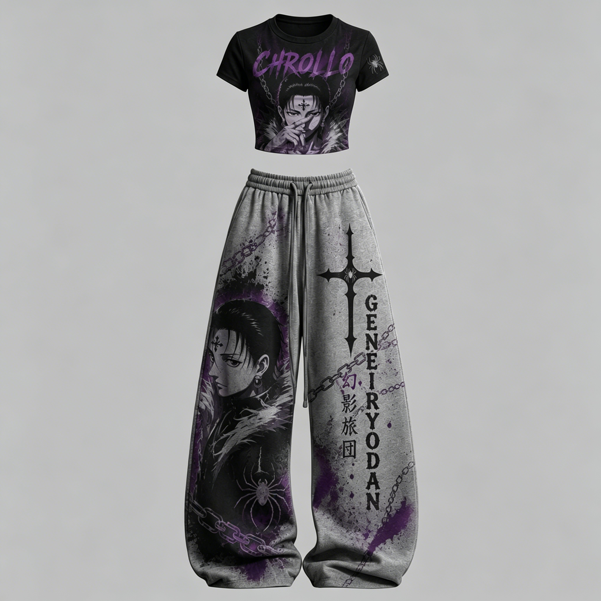 Hunter x Hunter T-Shirt & Elasticated Trousers Two-Piece Set