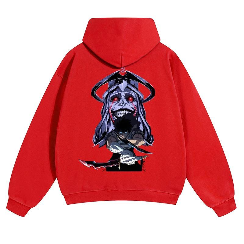  Unisex Vintage Washed cotton Hoodies | Solo Leveling 