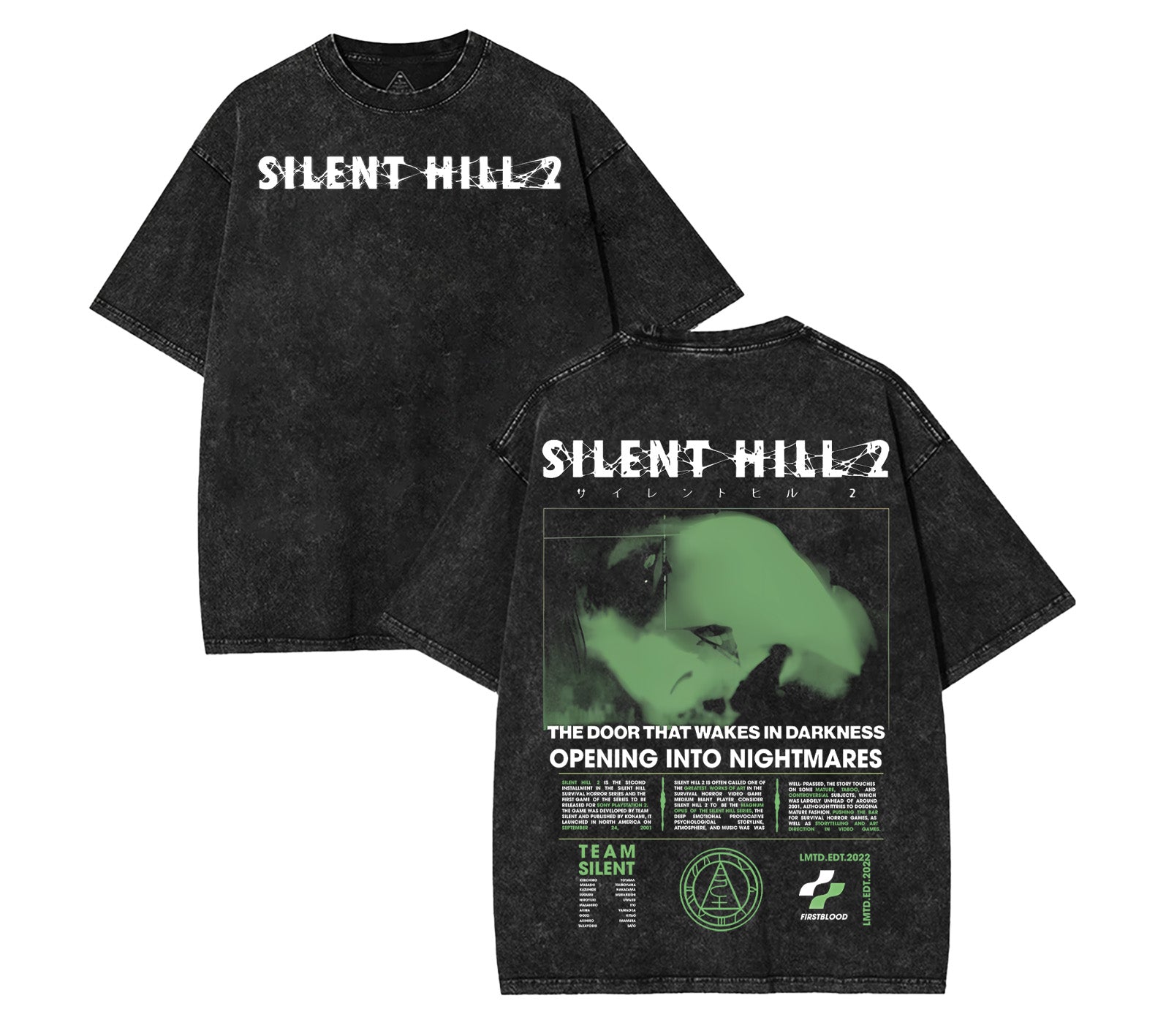 Silent Hill 2 Horror Game Washed Tshirt [TPR]