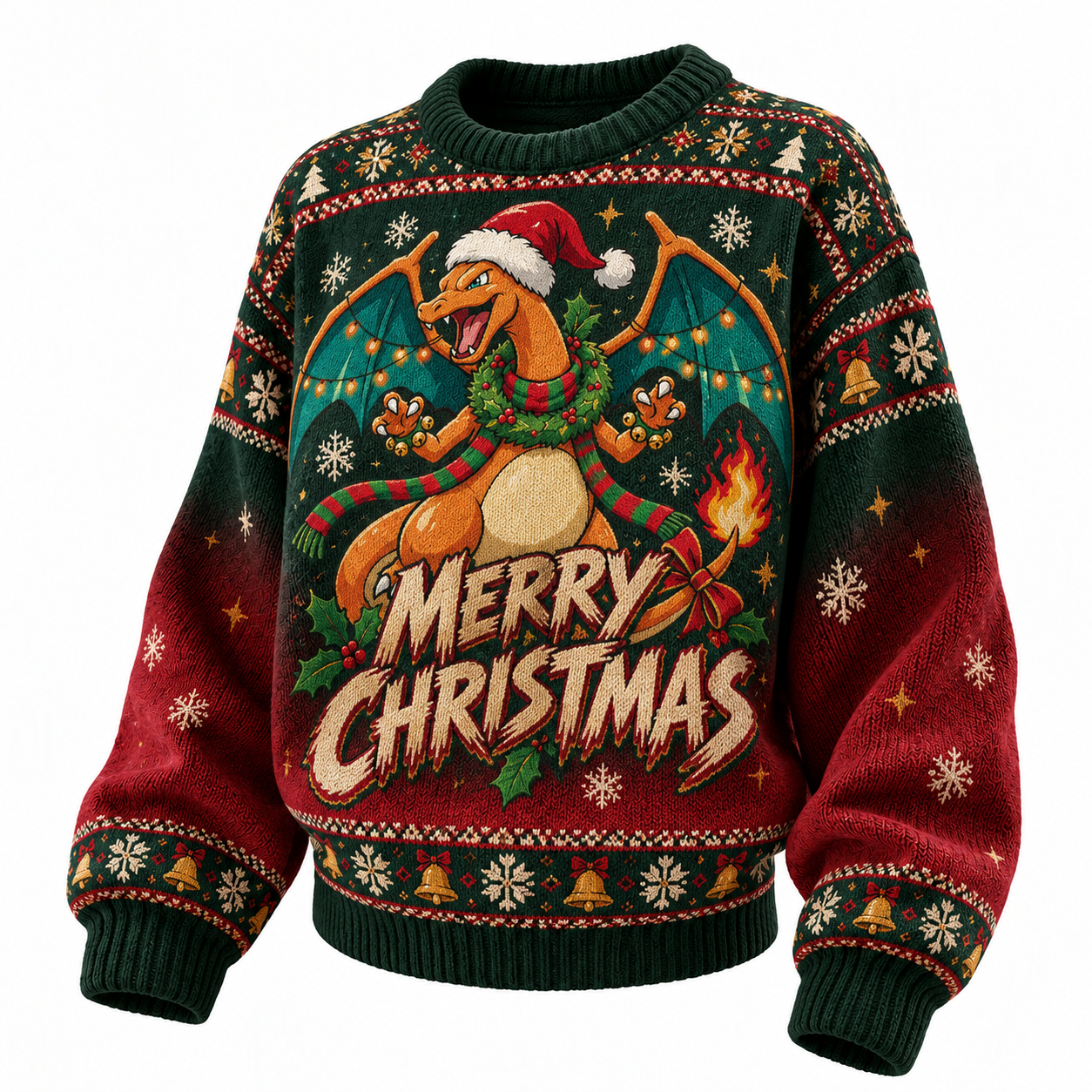 Pokemon Charizard Ugly Christmas Sweater