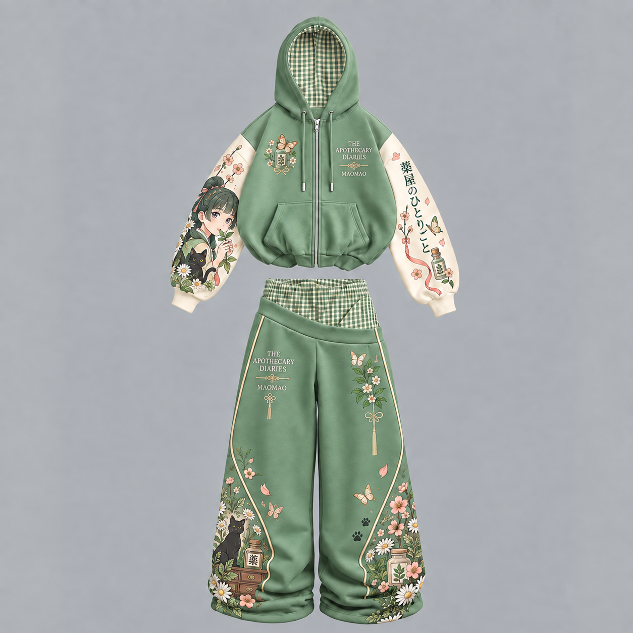 The Apothecary Diaries Maoma Hoodie & Wide-Leg Pants Set