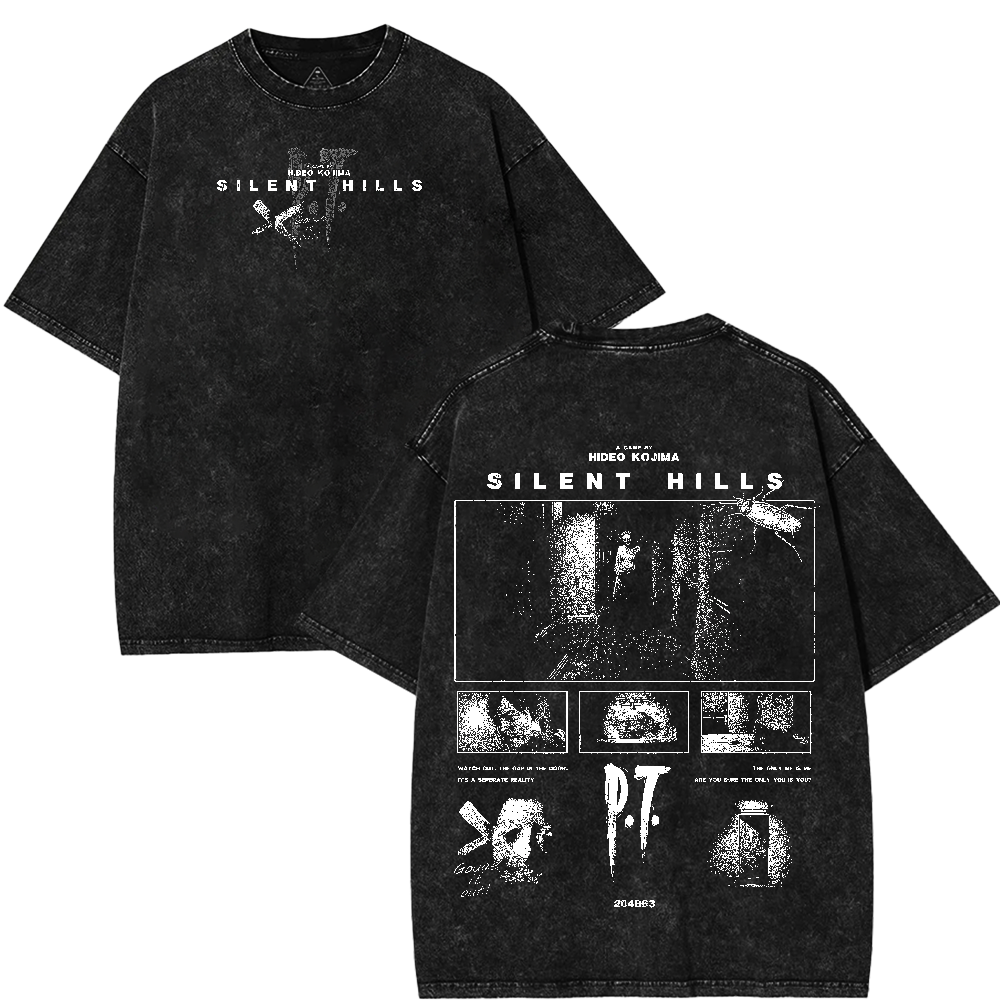 Retro Limited Silent Hills PT - Gouge it out Apparel Graphic Tees Oversized