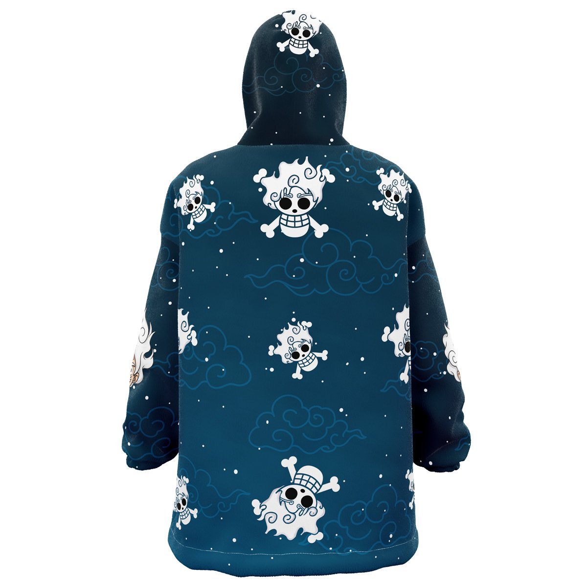 Luffy Gear 5 Pattern One Piece Snug Oversized Blanket Hoodie