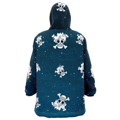 Luffy Gear 5 Pattern One Piece Snug Oversized Blanket Hoodie