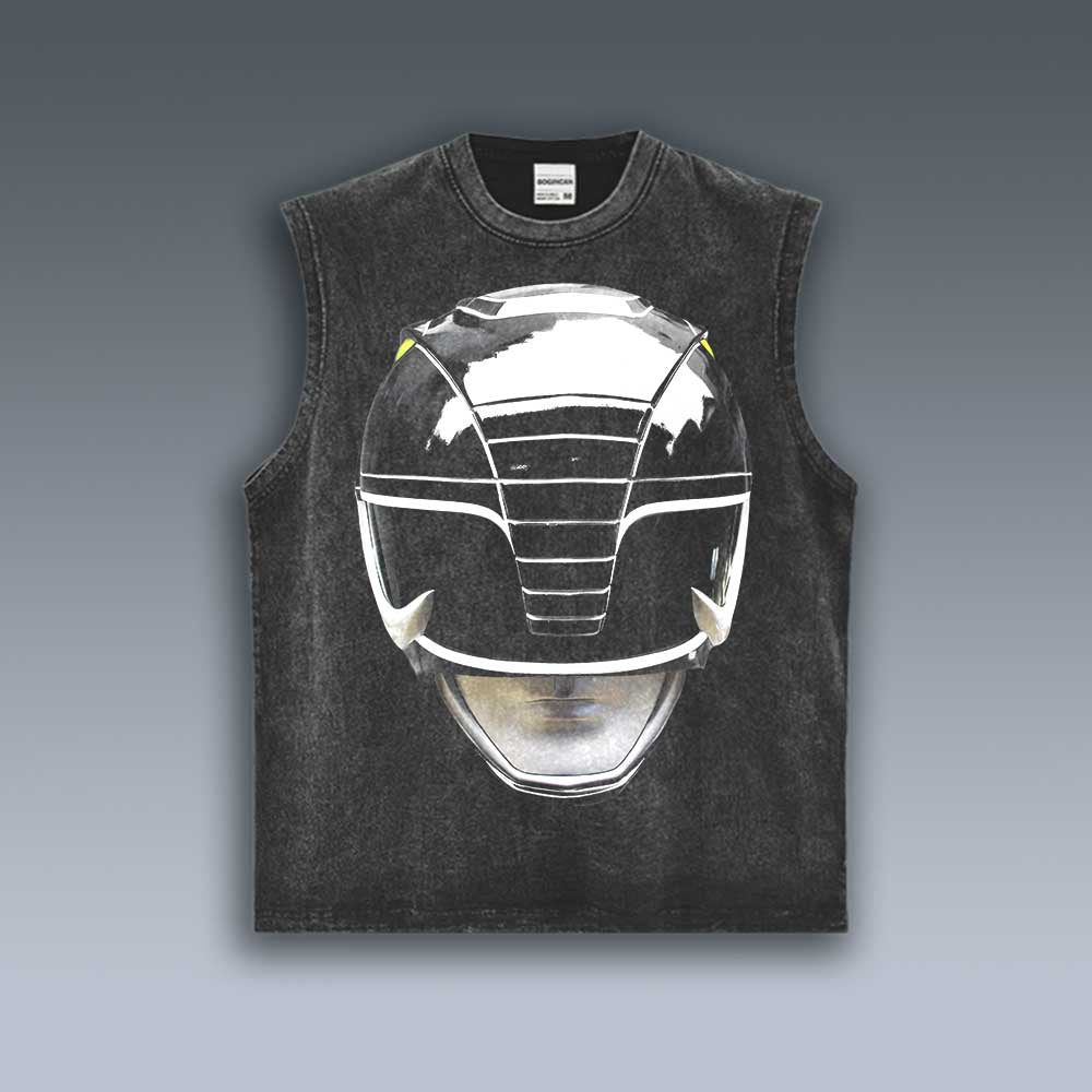 VINTAGE TANK TOP | POWER RANGERS BLACK