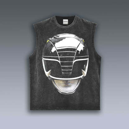 VINTAGE TANK TOP | POWER RANGERS BLACK