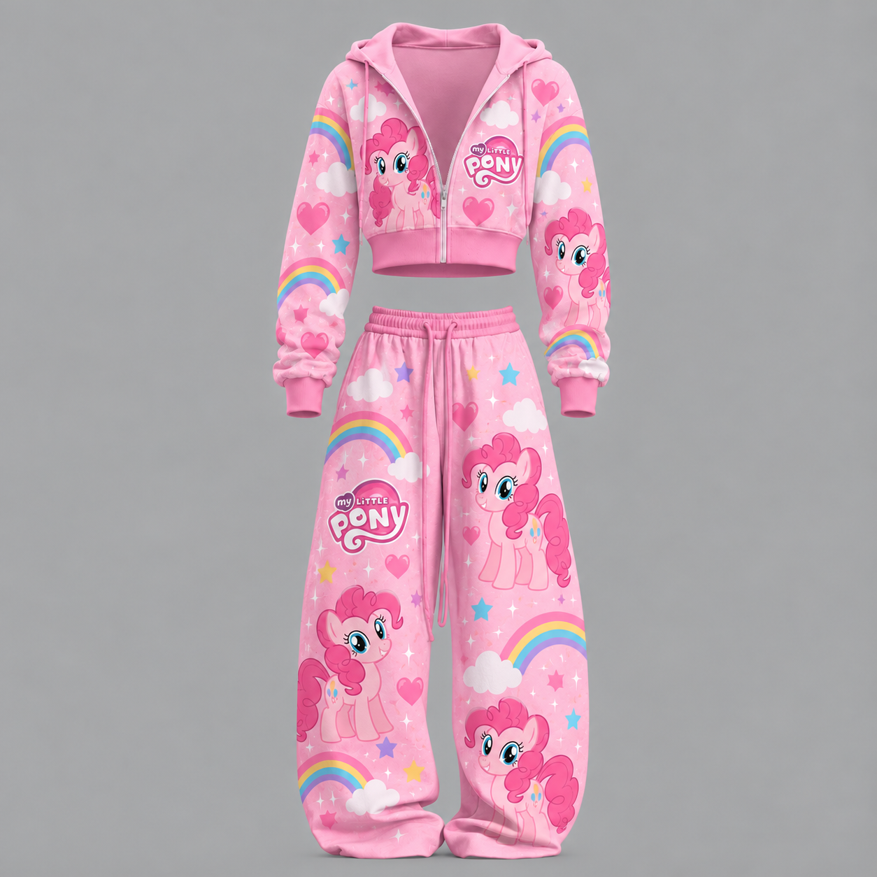 My Little Pony -Short zip-up sweatshirt set