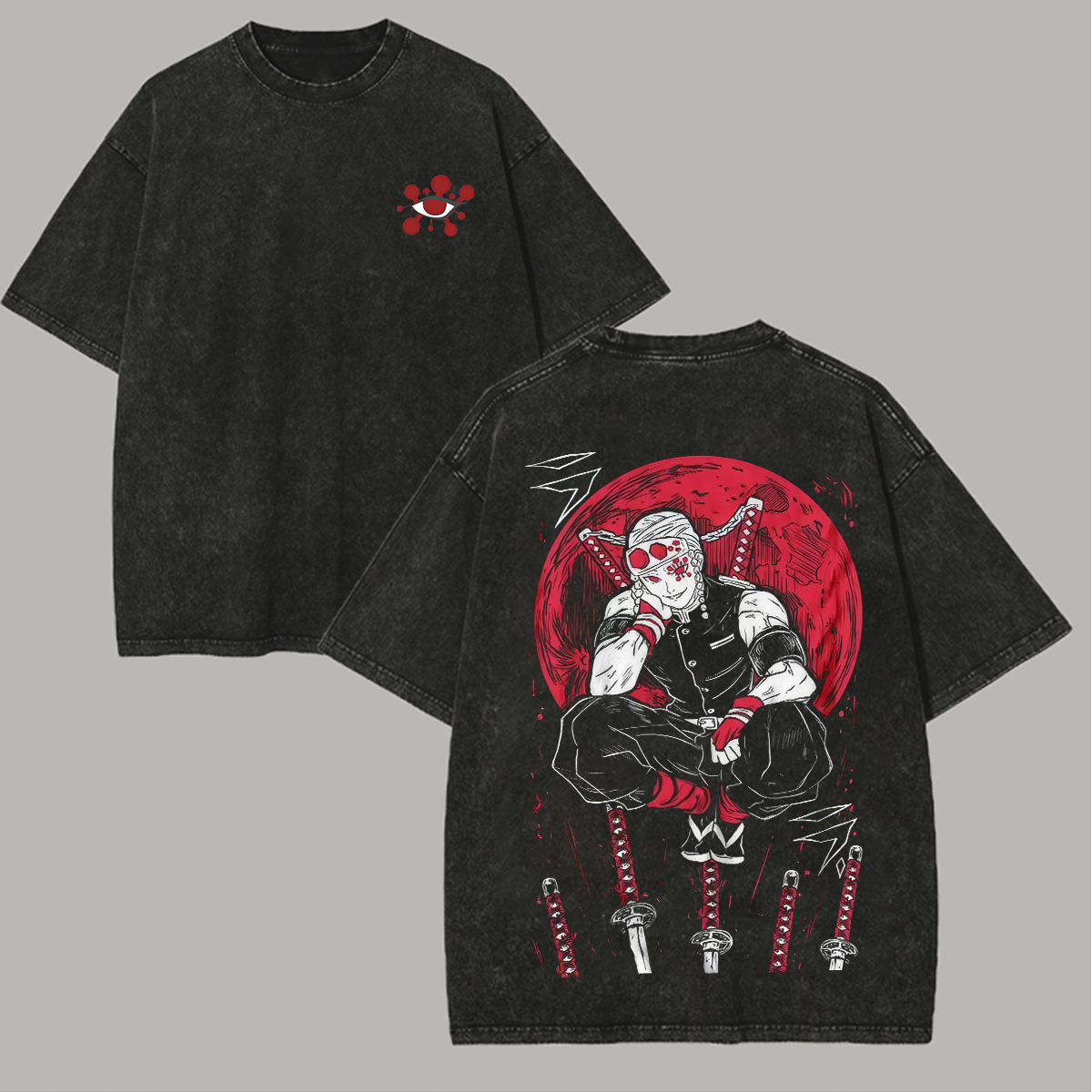 Uzui Tengen Demon Slayer Printed Unisex Washed T-Shirt