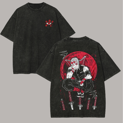 Uzui Tengen Demon Slayer Printed Unisex Washed T-Shirt